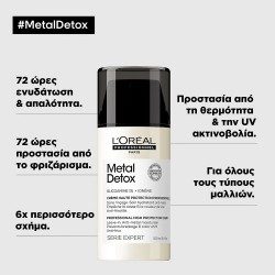 L΄Oreal Professionnel Metal Detox Leave-In Κρέμα Μαλλιών 100ml