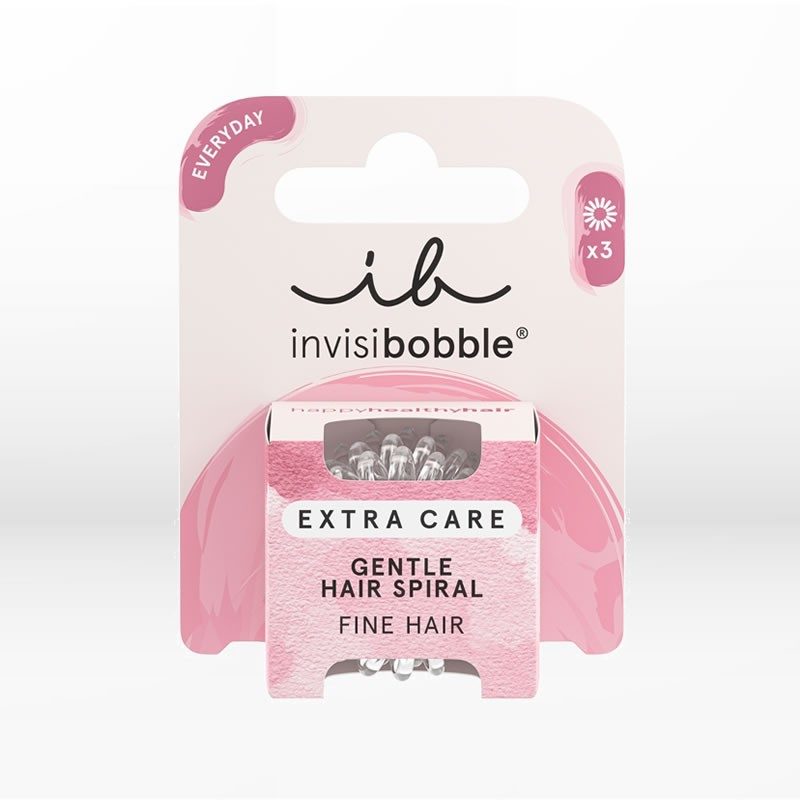 Invisibobble Extra Care Crystal Clear (3 τεμάχια)