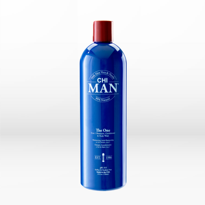 CHI Man The One 3 in 1 Shampoo, Conditioner & Body Wash 739ml