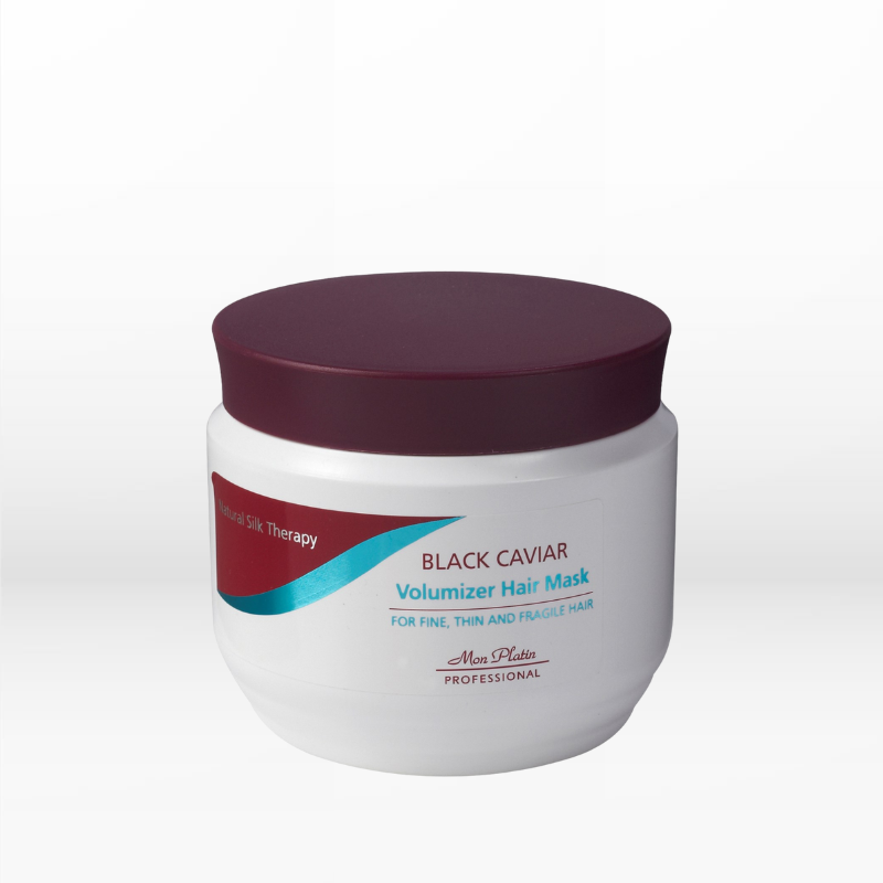 Mon Platin Black Caviar Volumizer Hair Mask 250ml (For Fine, Thin, Fragile Hair)