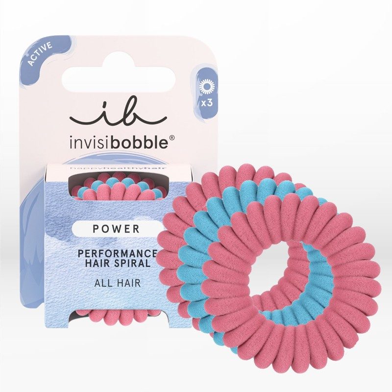 Invisibobble Power Fluffy Rose and Ice (3 τεμάχια)