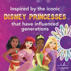 Invisibobble Kids Original Disney Tiana Λαστιχάκια Μαλλιών (6 τεμάχια)