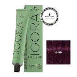 Schwarzkopf Professional Igora Zero AMM 4-99 Καστανό Μεσαίο Έντονο Βιολέ 60ml