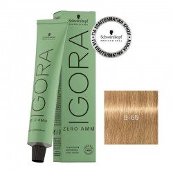 Schwarzkopf Professional Igora Zero AMM 9-55 Ξανθό Πολύ Ανοιχτό Έντονο Χρυσό 60ml