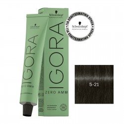 Schwarzkopf Professional Igora Zero AMM 5-21 Καστανό Ανοιχτό Φυμέ Σαντρέ 60ml