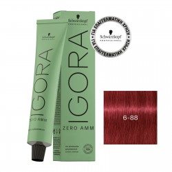 Schwarzkopf Professional Igora Zero AMM 6-88 Ξανθό Σκούρο Έντονο Κόκκινο 60ml