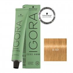 Schwarzkopf Professional Igora Zero AMM 9-50 Ξανθό Πολύ Ανοιχτό Χρυσό Φυσικό 60ml