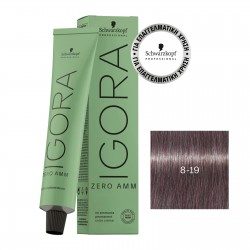 Schwarzkopf Professional Igora Zero AMM 8-19 Ξανθό Ανοιχτό Σαντρέ Βιολέ 60ml