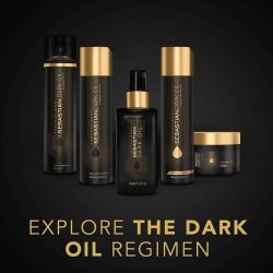 Sebastian Professional Dark Oil Lightweight Trio (Shampoo 250ml, Conditioner 150ml, Overnight Serum 95ml) FREE Dark Oil 30ml