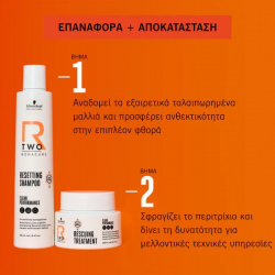 Schwarzkopf Professional R-Two Bonacure Resetting Set (Shampoo 250ml & Treatment 200ml) ΔΩΡΟ Νεσεσέρ