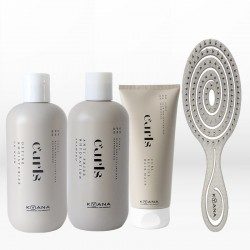 Kyana Evozen Curls Trio (Co-Wash 300ml, Shampoo 300ml & Mask 200ml) ΔΩΡΟ Βούρτσα