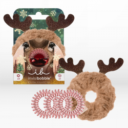 Invisibobble Kids Red Nose Reindeer Λαστιχάκια Μαλλιών (4 τεμάχια)