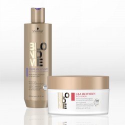 Schwarzkopf Professional BlondMe Neutralizing Rich Set (Shampoo 300ml, Mask 200ml) ΔΩΡΟ Shopping Bag