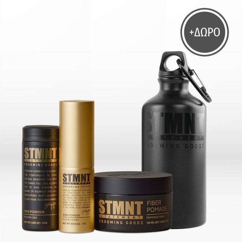 STMNT Kit Grooming Goods (Spray Powder, Wax Powder, Fiber Pomade)