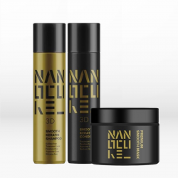 Keratin Nanocure 3D Smooth Trio (Shampoo 500ml, Conditioner 500ml, Smooth Mask 250ml)