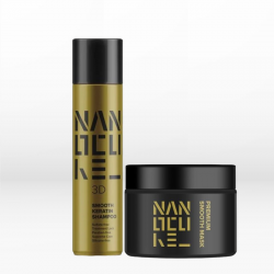 Keratin Nanocure 3D Smooth Set (Shampoo 500ml, Mask 250ml)