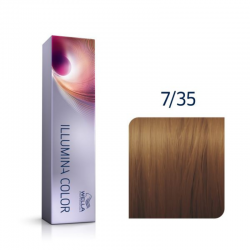 Wella Professionals Illumina Color 7/35 Μεσαίο Ξανθό Μαονί Χρυσό 60ml