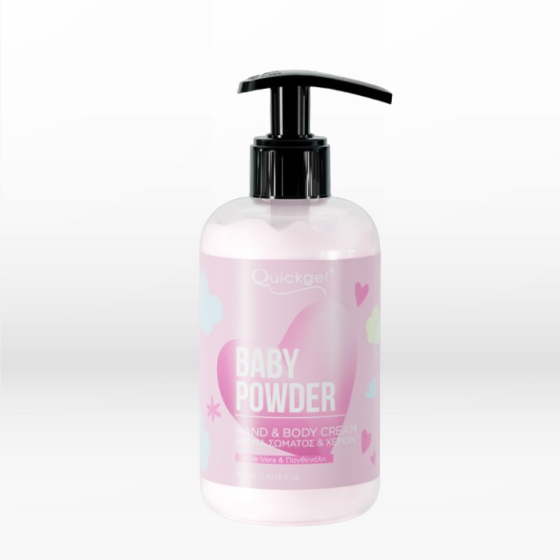 Quickgel Baby Powder Hand & Body Cream 300ml