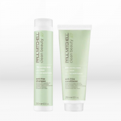 Paul Mitchell Clean Beauty Anti-Frizz Set (Shampoo 250ml & Conditioner 250ml) ΔΩΡΟ Θερμός