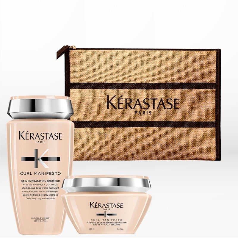 Kérastase Curl Manifesto Set (Hydration Σαμπουάν 250ml & Μάσκα 200ml) Δώρο Συλλεκτικό Νεσεσέρ