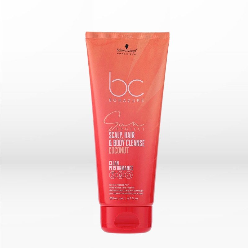 Schwarzkopf Professional BC Bonacure Sun Protect 3-in-1 Scalp, Hair & Body Cleanse Coconut 200ml