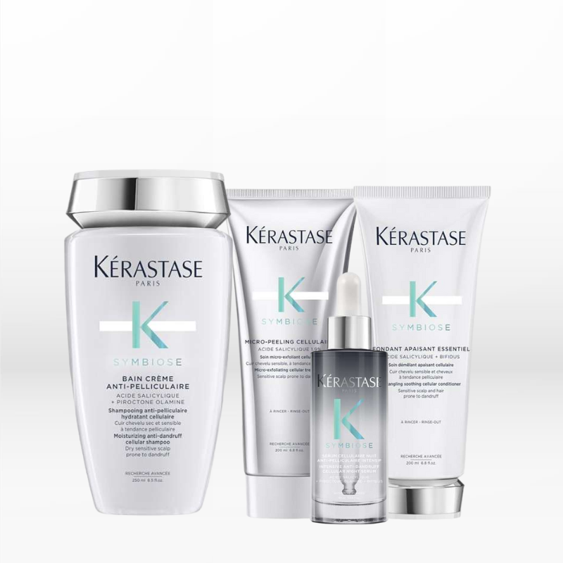 Kérastase Symbiose Anti-Pelliculaire Dry Scalp (Micro-Peeling 200ml, Σαμπουάν 250ml, Conditioner 200ml, Ορός Νυκτός 90ml)