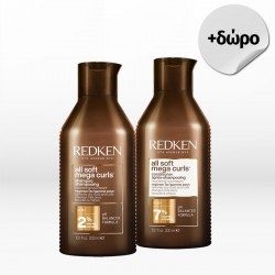 Redken All Soft Mega Curls Set (Shampoo 300ml & Conditioner 300ml) ΔΩΡΟ Sprunchie