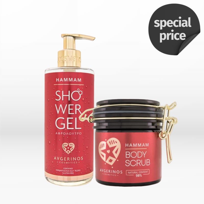 Avgerinos Cosmetics Hammam Duo (Showel Gel 300ml & Body Scrub 250ml)