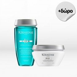 Kérastase Spécifique Set for sensitive scalp and oily hair (Shampoo Dermocalm 250ml & Mask 200ml)