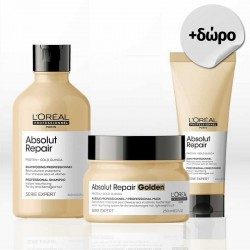 L΄Oreal Professionnel Serie Expert Absolut Repair (Shampoo 300ml, Conditioner 200ml & Golden Mask 250ml)