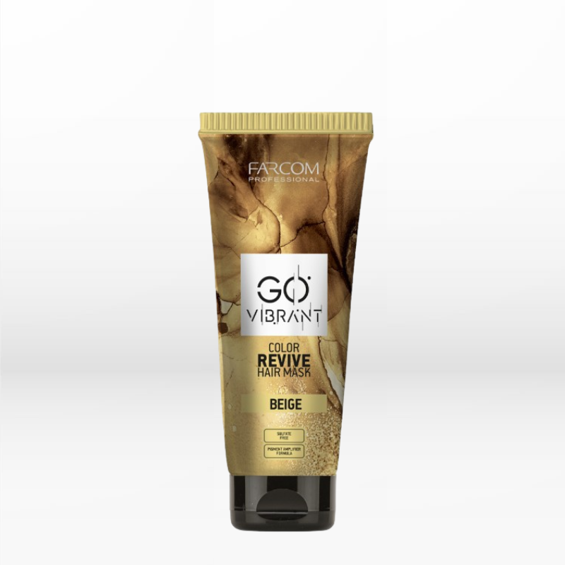 Farcom Professional Go Vibrant Color Revive Hair Mask Beige 200ml