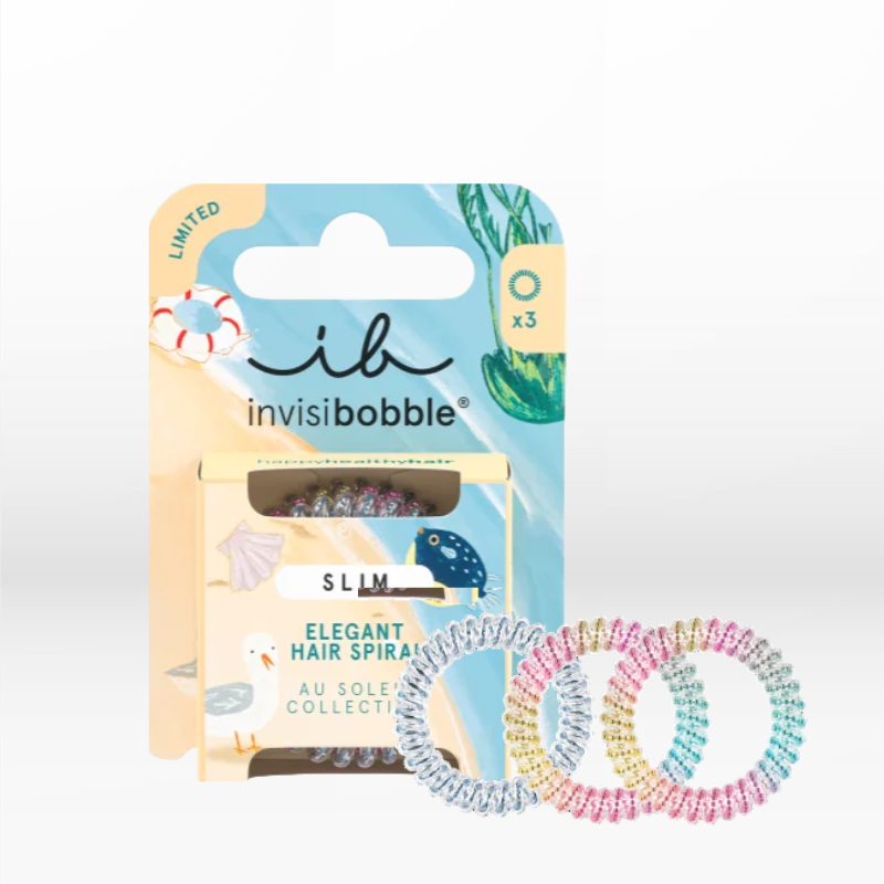 Invisibobble Au Soleil Collection Slim Vibrant Vacation (3 pieces)