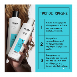 Nioxin System 3 Trial Kit Colored Hair, Light Thinning (Shampoo150ml, Conditioner 150ml, Treatment 50ml)