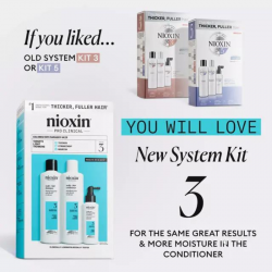 Nioxin System 3 Trial Kit Colored Hair, Light Thinning (Shampoo150ml, Conditioner 150ml, Treatment 50ml)