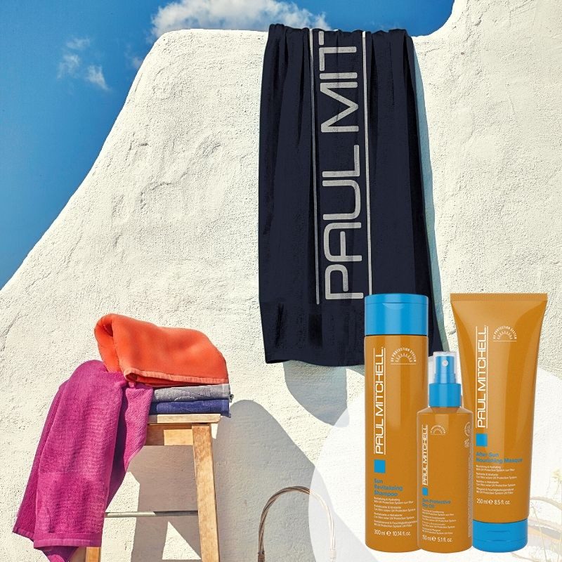 Paul Mitchell Sun Recovery Trio (Σαμπουάν 300ml, Μάσκα 250ml & Spray 150ml) ΔΩΡΟ Πετσέτα Θαλάσσης