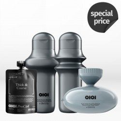 Qiqi Thick & Coarse Treatment Kit (Thick & Coarse Controller 150gr, Shampoo 300ml, Conditioner 300ml, Mask 250ml)