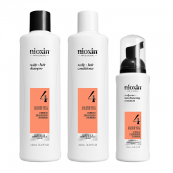 Nioxin System 4 Trial Kit Colored Hair with Progressed Thinning (Shampoo150ml, Conditioner 150ml, Treatment 40ml)