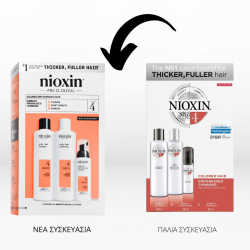 Nioxin System 4 Trial Kit Colored Hair with Progressed Thinning (Shampoo150ml, Conditioner 150ml, Treatment 40ml)