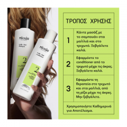 Nioxin System 2 Loyalty Kit Natural Hair, Progressed Thinning (Shampoo 300ml, Conditioner 300ml, Treatment 100ml)