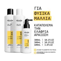 Nioxin System 1 Loyalty Kit για Φυσικά Μαλλιά με Ελαφριά Αραίωση & Sandalore 70ml