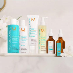 Moroccanoil Scalp Care Trio (Shampoo 70ml, Conditioner 70ml, Scalp Brush)