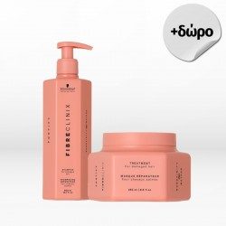 Schwarzkopf Professional Fibre Clinix Fortify Set (Shampoo 300ml, Mask 250ml) ΔΩΡΟ travel size προϊόν