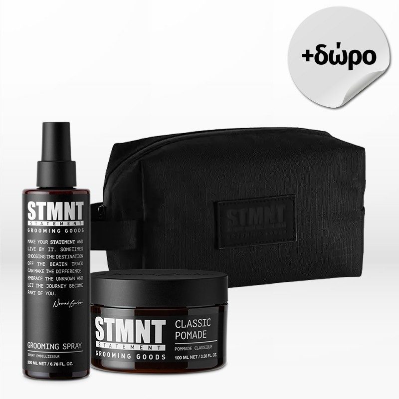 STMNT Grooming Goods Duo (Grooming Spray 200ml, Classic Pomade 100ml)