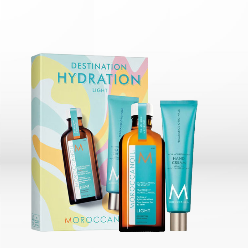 Moroccanoil Destination Hydration Light (Treatment 100ml, Hand Cream 100ml)