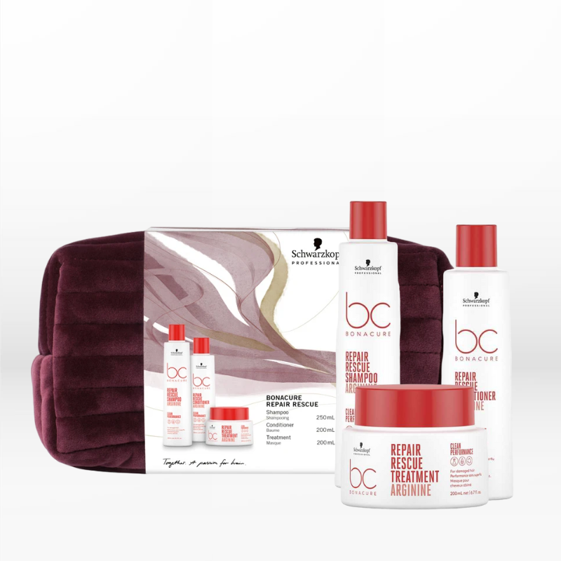 Schwarzkopf Professional Bc Bonacure Repair Rescue XmasBag (Shampoo 250ml, Conditioner 200ml, Mask 200ml)