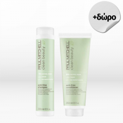 Paul Mitchell Clean Beauty Anti-Frizz Set (Shampoo 250ml & Conditioner 250ml)