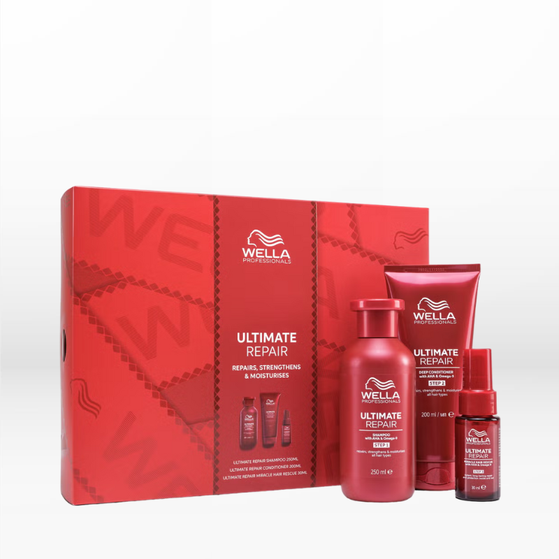 Wella Professionals Ultimate Repair Gift Set (Shampoo 250ml, Conditioner 200ml, Miracle Rescue 30ml)