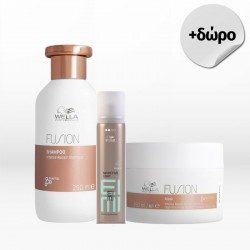 Wella Professionals Fusion Set (Shampoo 250ml, Mask 150ml) FREE Eimi Mistify Me Light 75ml