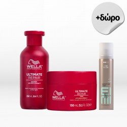 Wella Professionals Ultimate Repair Set (Shampoo 250ml, Mask 150ml) ΔΩΡΟ Eimi Mistify Me Light 75ml