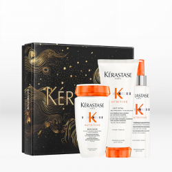 Kerastase Nutritive Fondant Holiday Set for Intensely Nourished Hair (Shampoo 250ml, Conditioner 200ml, Thermique 150ml)